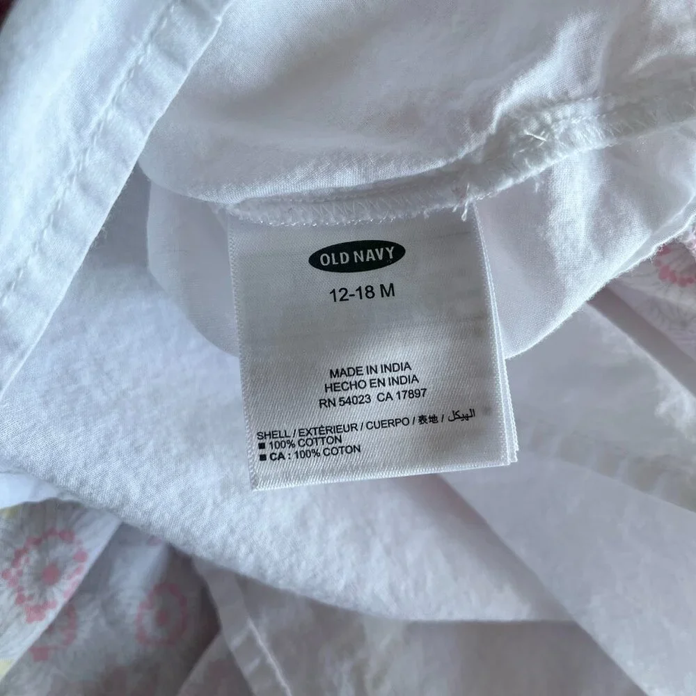 Old Navy tiered floral maxi dress 12-18m